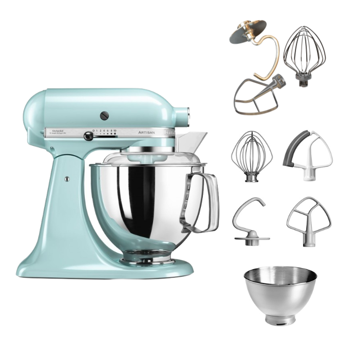 KitchenAid 4,8 L 5KSM175 Artisan Küchenmaschine Tschimmlover mit Tschimmhook Rührelementen
