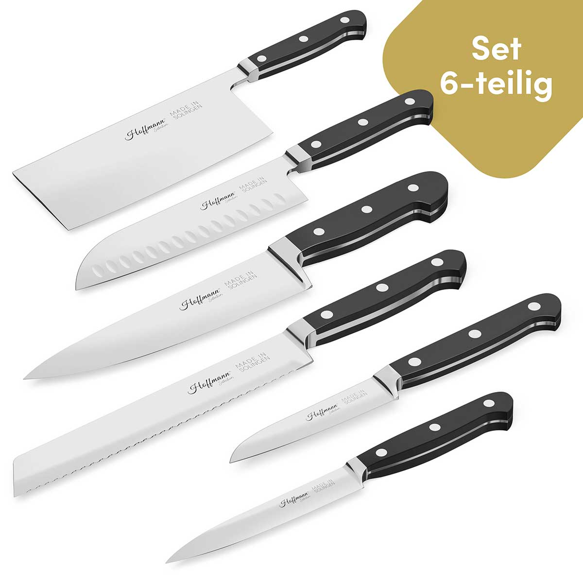Messer Vollausstattung, 6-teilig I Made in Solingen