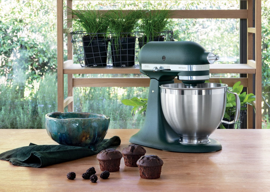 KitchenAid 4,8 L 5KSM185 Artisan Küchenmaschine Profiset Fleischwolf+Spritzgebäck+Gemüseschneider+Pürie